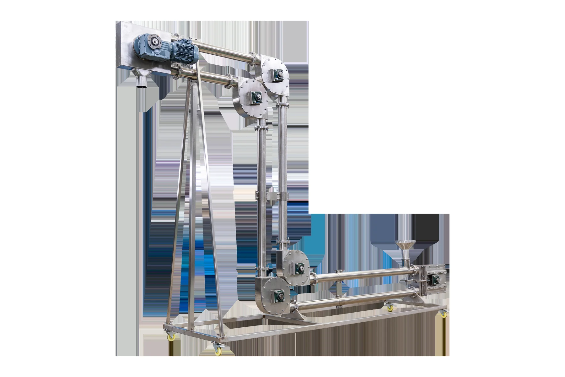 Enclosed tube chain conveyor