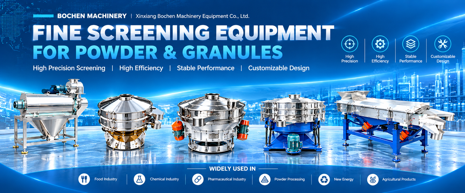 Bochen Machinery — Screening equipment for powder and granules