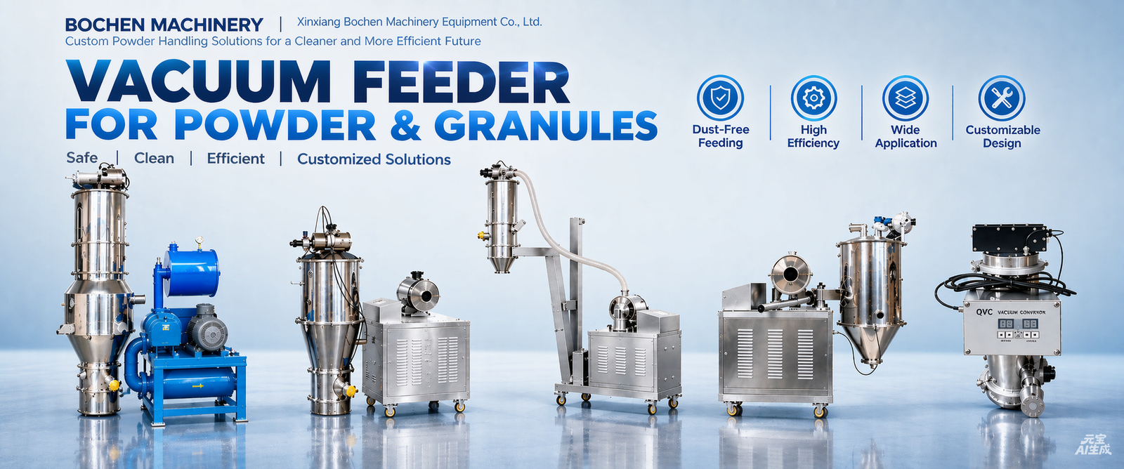 Bochen Machinery — Vacuum Feeding equipment for powder and granules
